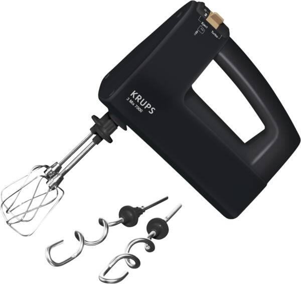 Krups Handmixer F6085811 3Mix7000 Serie Jubiläum Edition Schwarz-Kupfer
