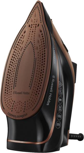 Russell Hobbs Dampfbügeleisen Copper Express Dampfbügeleisen Schwarz-Kupfer