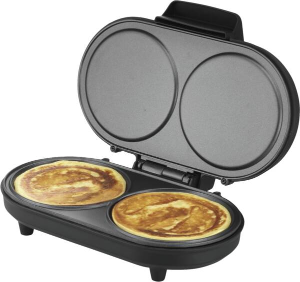 Unold Pancake-Maker 48165 Pancake Maker American Schwarz-Edelstahl