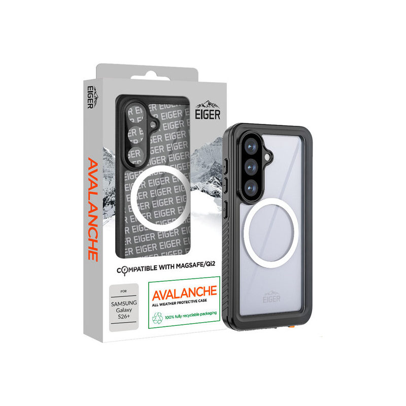 Eiger Avalanche Case für Samsung Galaxy S26+, schwarz