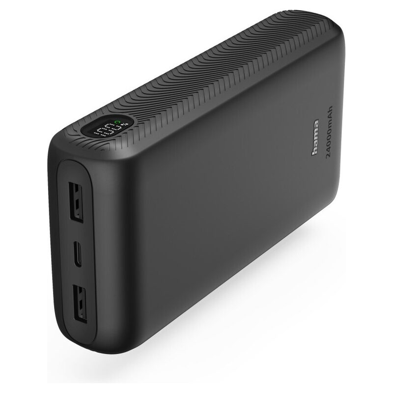 Hama Power Pack, 24000mAh, Fast Charge, USB-C + 2xUSB-A, Anthrazit