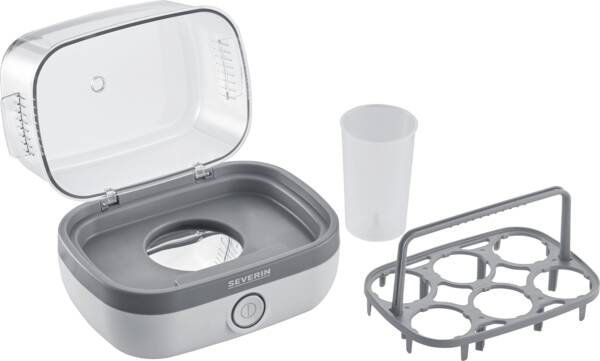 Severin Eierkocher EK 3164 Weiss-Grau