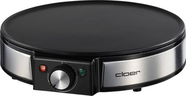 Cloer Crêpesmaker Crepes Maker 6630 Edelstahl-Schwarz