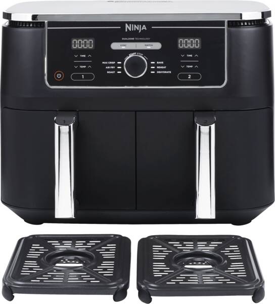 Ninja Doppel-Heißluft-Fritteuse AF400EU Schwarz