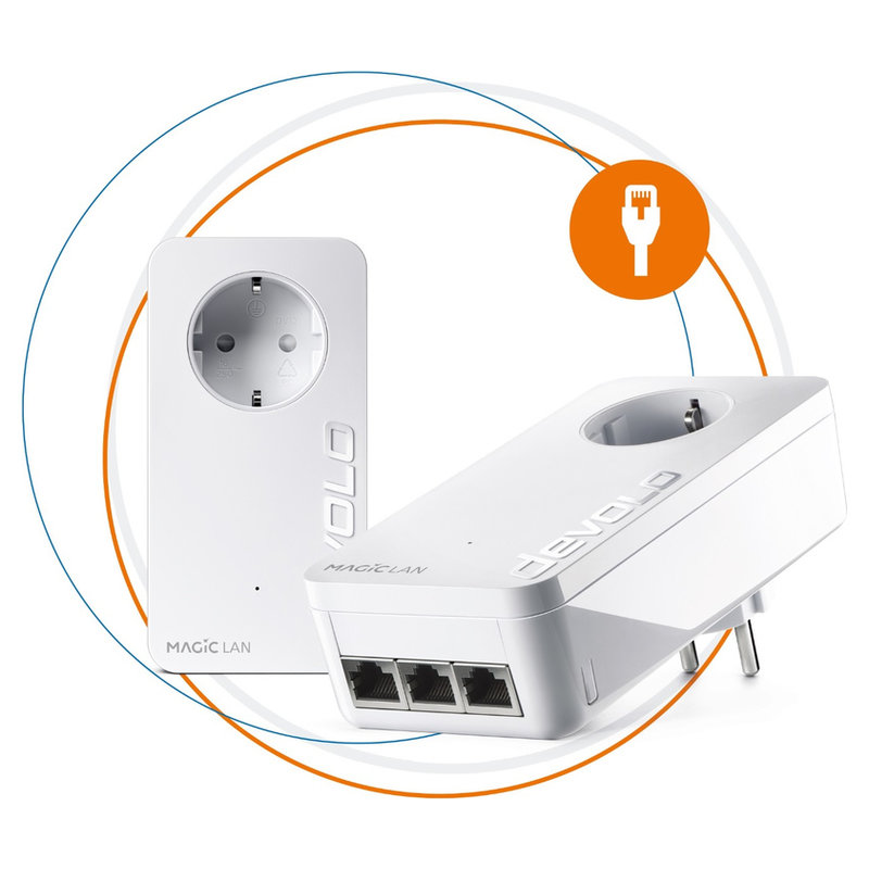 devolo Magic 2 LAN triple Starter Kit weiss