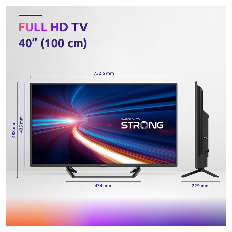 Strong 40 Zoll Full HD Non-Smart TV (schwarz)