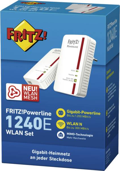FRITZ!Powerline 1240E WLAN Set