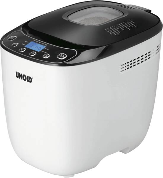 Unold Brotbackautomat 68010 Backmeister Design Weiss-Schwarz