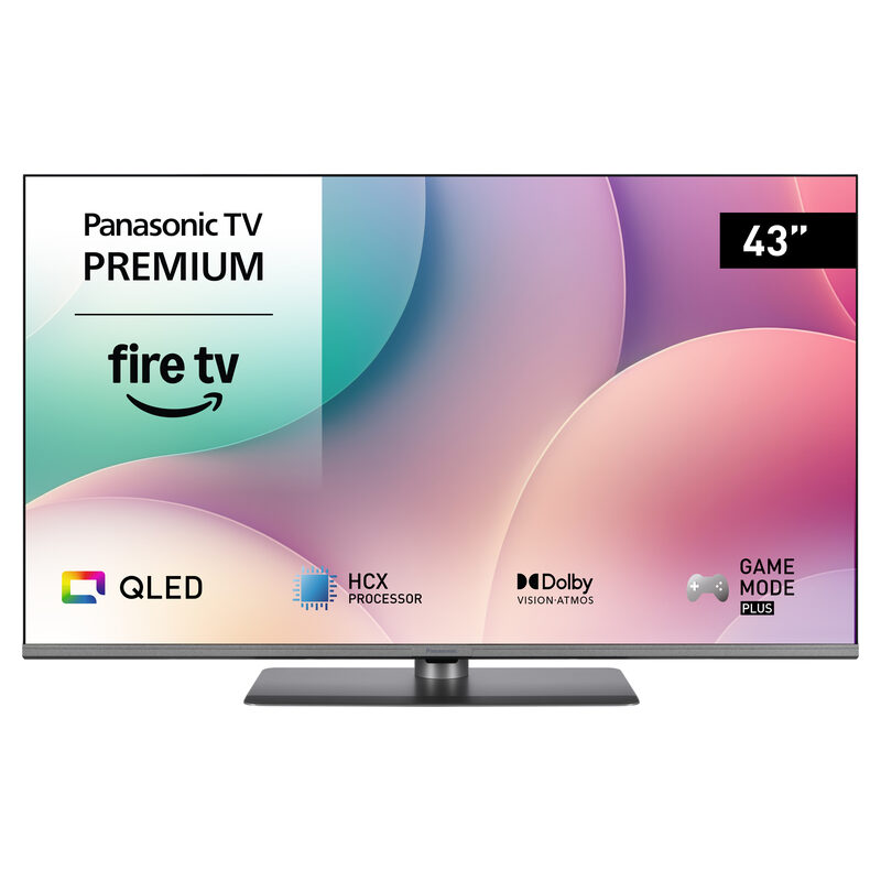 Panasonic TV-43W83AE6C, 43 Zoll/108cm, 4K QLED LED UHD Smart TV, silber