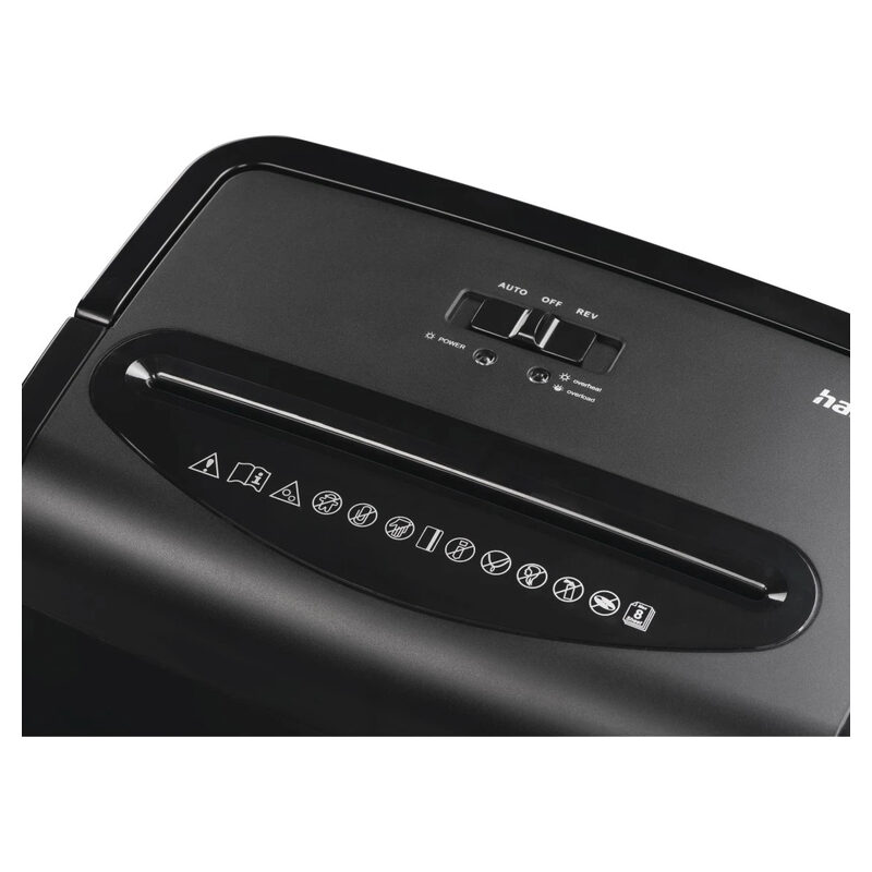 Hama Aktenvernichter Premium M8+, 20L, Sicherheitsstufe E4/P5/T5, Schwarz