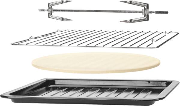Gastroback Maxi-Ofen 42814 Design Bistro Ofen Bake & Grill Edelstahl-Schwarz