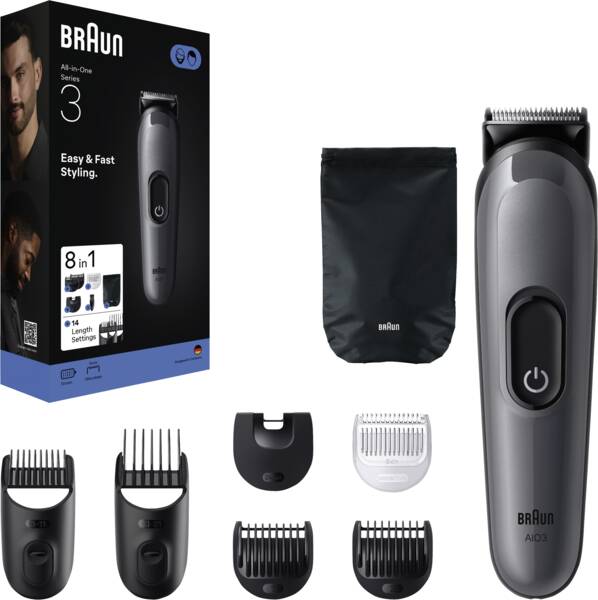Braun Personal Care Bodygroomer AIO3540 Series 3 All-In-One Style Kit