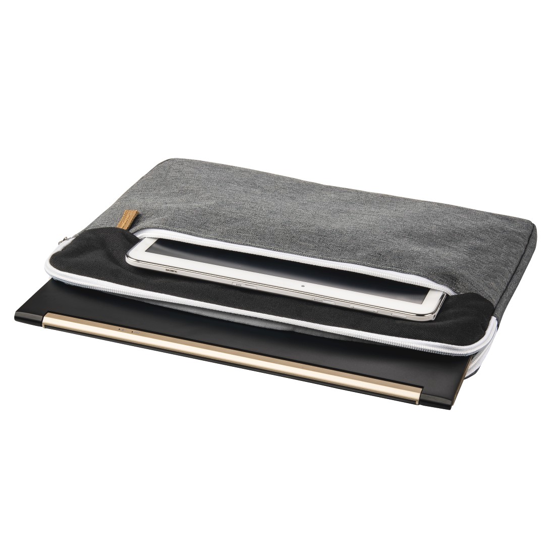Hama Laptop-Sleeve "Florenz", bis 34 cm (13,3"), Schwarz/Grau
