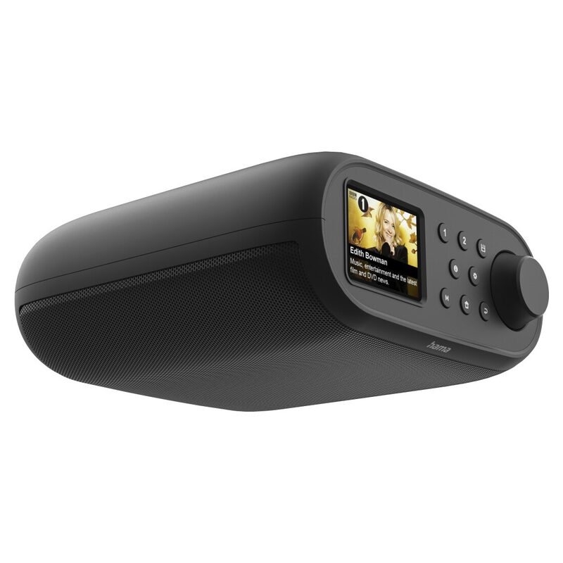 HAMA Digitalradio DIR400, Unterbauradio, Radiowecker, FM/DAB/DAB+/Internetradio/Bluetooth/RX App, Schwarz