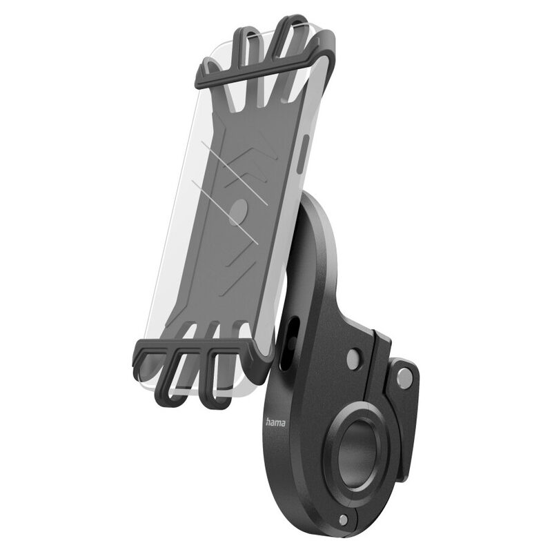 HAMA Universal-Smartphone-Fahrradhalter E-Bike, Schwarz