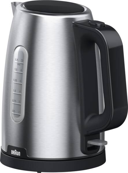Braun Domestic Home Wasserkocher WK 1500BK Edelstahl-Schwarz
