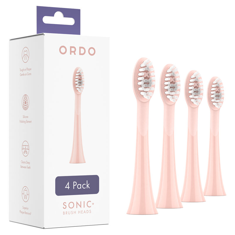 Ordo Sonic+ Bürstenkopf 4er Packung, rose gold