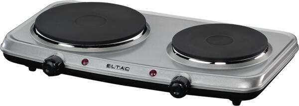 Eltac Doppelkochplatte DK 28 Silbermetallic