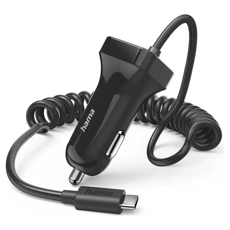 Hama Kfz-Ladegerät, USB Type-C, 12W, Schwarz