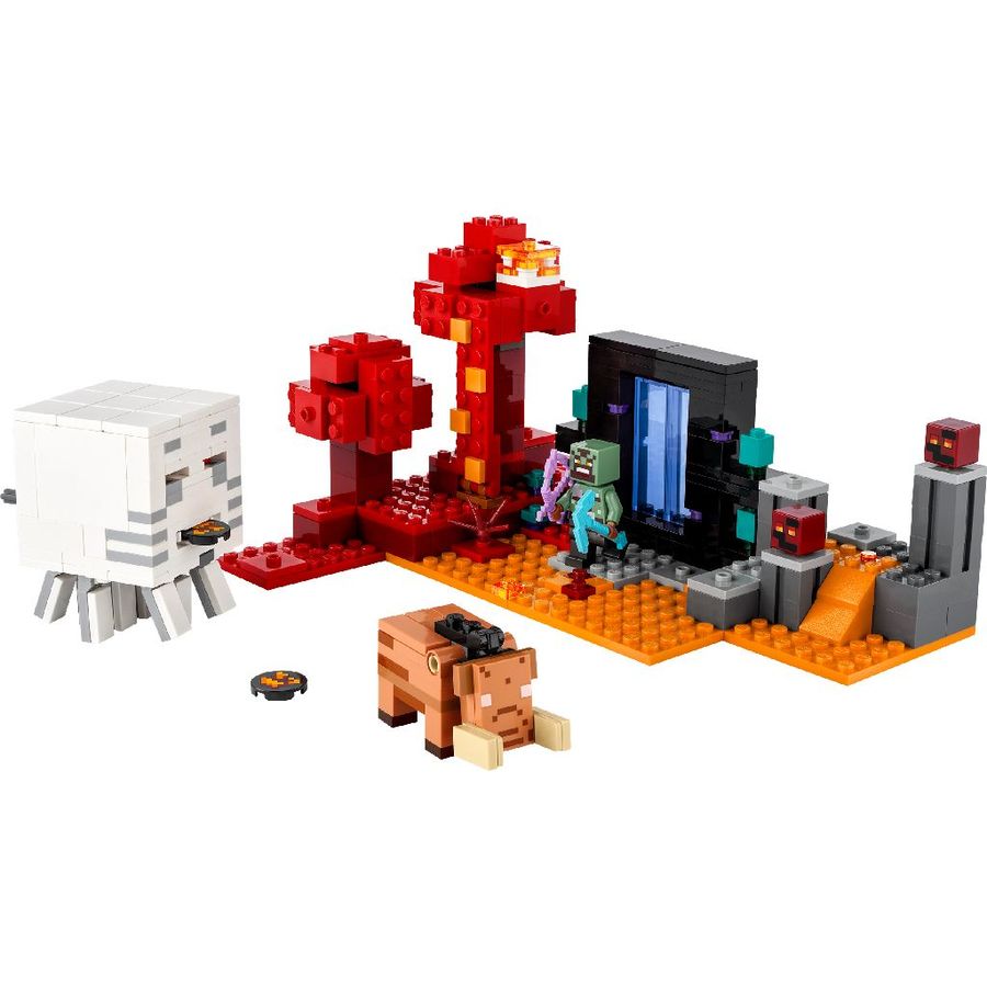 LEGO® 21255 Minecraft™ - Hinterhalt am Netherportal (352 Teile)