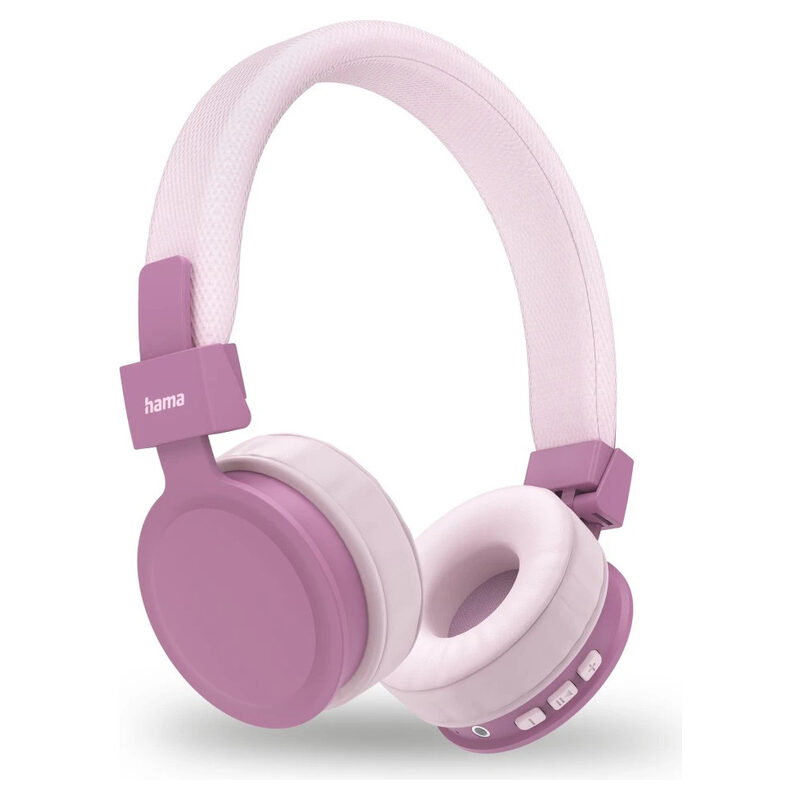 Hama Bluetooth-Kopfhörer Freedom Lit, faltbar, On-Ear, mit Mikrofon, Rosa