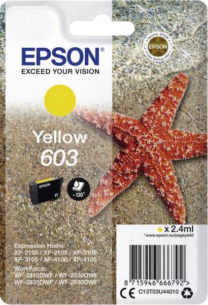 Epson Tintenpatrone 603 Gelb