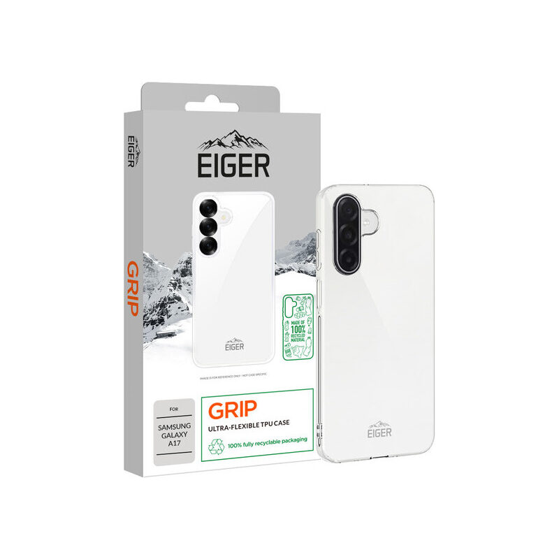 Eiger Grip Case für Samsung A17/A17 5G, transparent