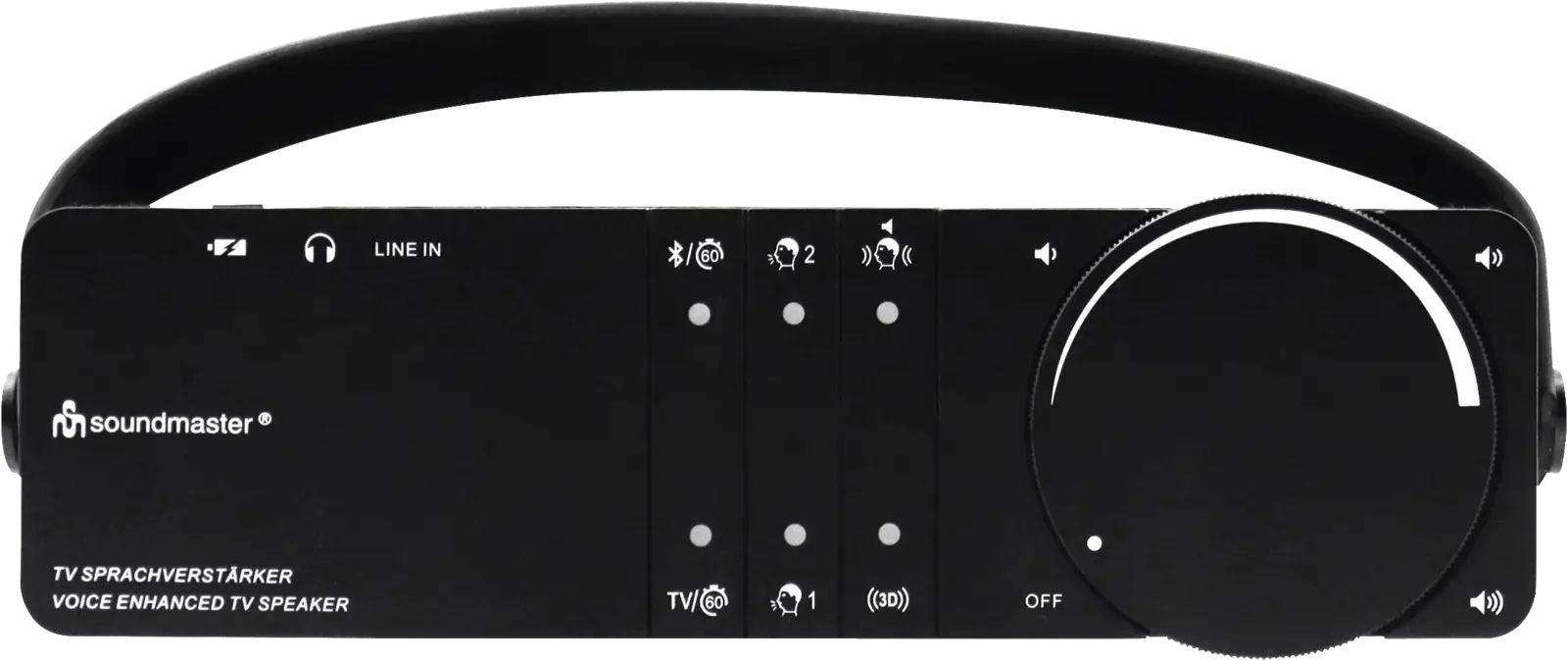Soundmaster Portabler Lautsprecher Horst TV Sprachverstärker — Schwarz