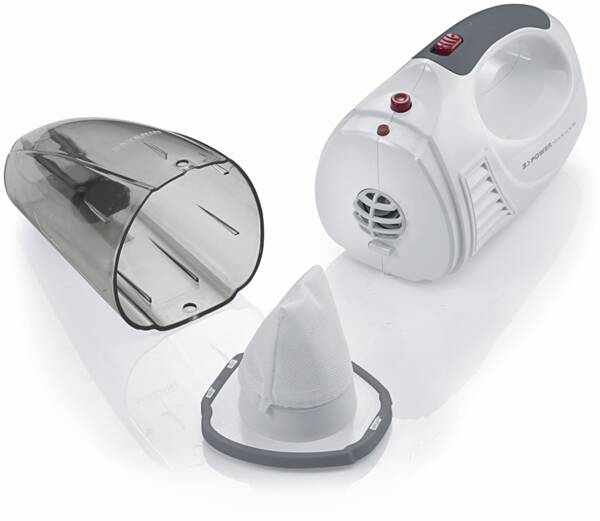 Severin Akku-Handsauger HV 7144 S`Power Home & Car Weiss-Grau