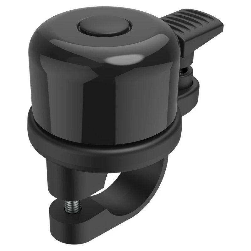 Hama Fahrradklingel AirBell mit AirTag-Halter, Schwarz