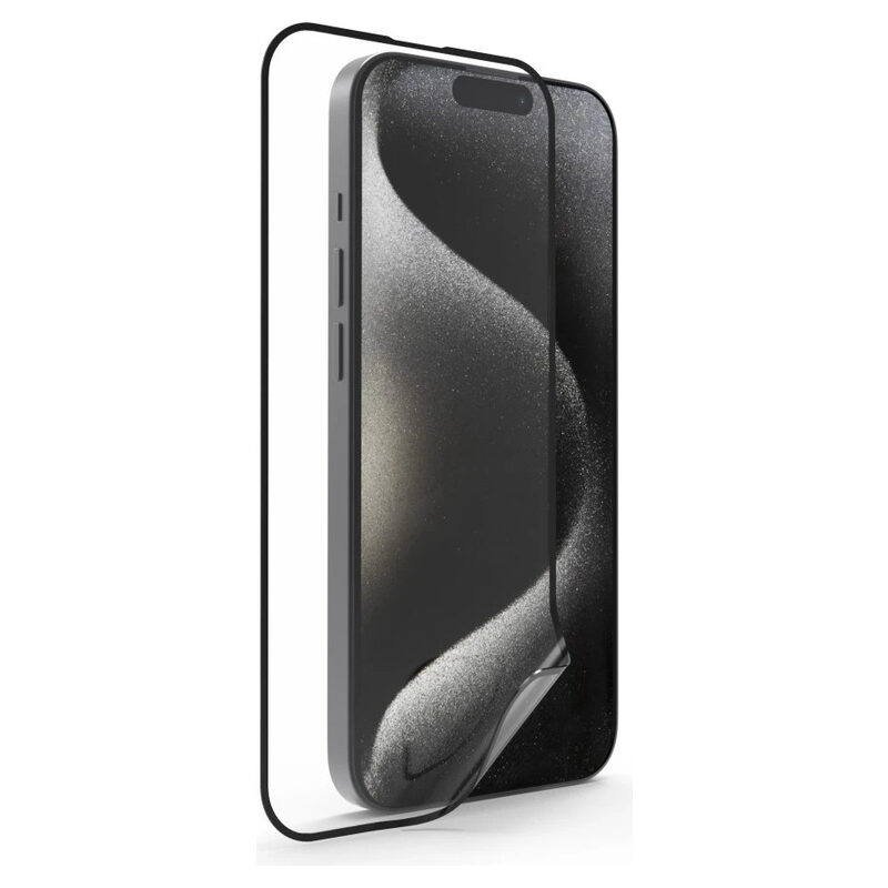 Hama Display-Schutzglas Super Hybrid D30+9H Härte für Apple iPhone 16 Pro, transparent