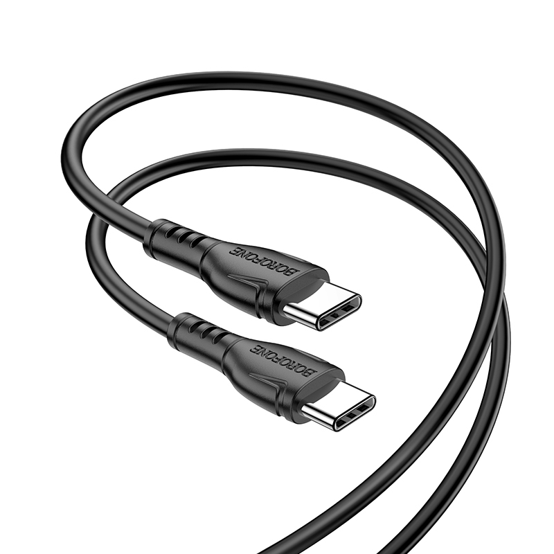 BOROFONE CABLE BX51 TRIUMPH - TYPE C TO TYPE C - 60W 1 METRE BLACK