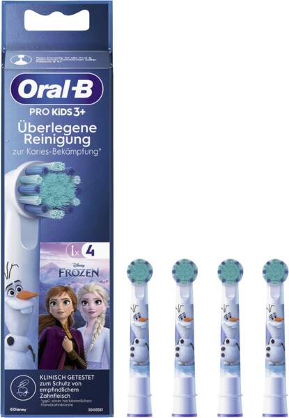 Oral-B Aufsteckbürste für Zahnbürsten Die Eiskönigin - Völlig Unverfroren II 4er