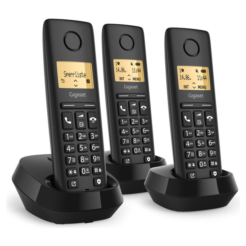 Gigaset Pure 100 Trio DECT Clip Eco