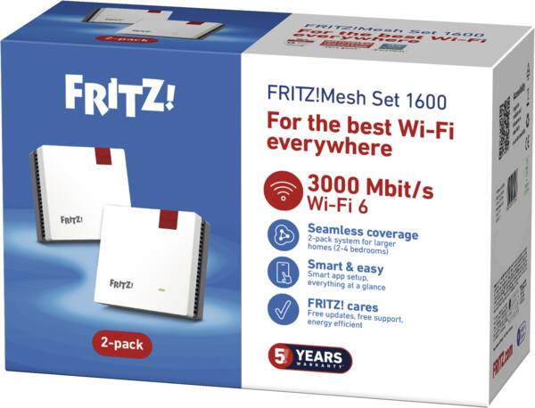 FRITZ! Mesh Set 1600 2-pack Edition International