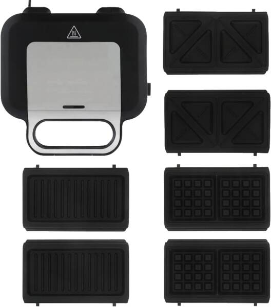 Russell Hobbs Sandwichmaker 3 in 1 Schwarz-Edelstahl