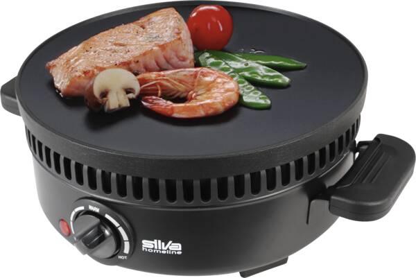Silva Tischgerät PK-M800 Maroniofen mit Wendegrillplatte Schwarz