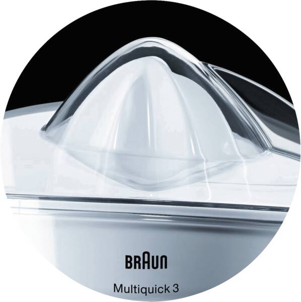 Braun Domestic Home Zitruspresse MPZ 9 Citromatic vario Weiss-Transparent