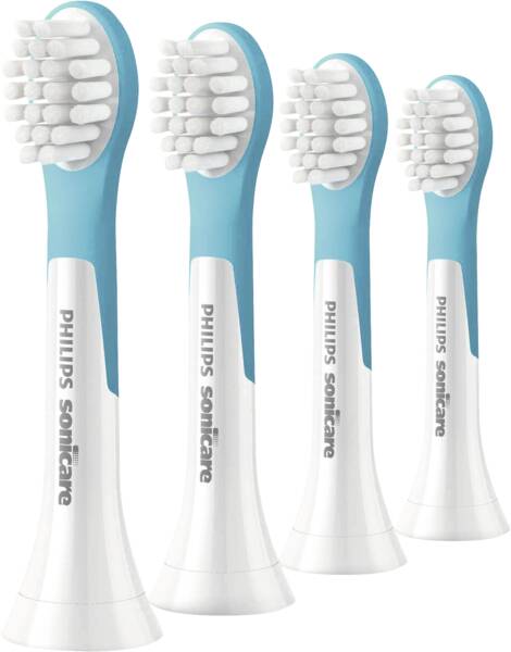Philips PH Aufsteckbürste für Zahnbürsten HX6034/90 For Kids 4er Pack Weiss-Aqua