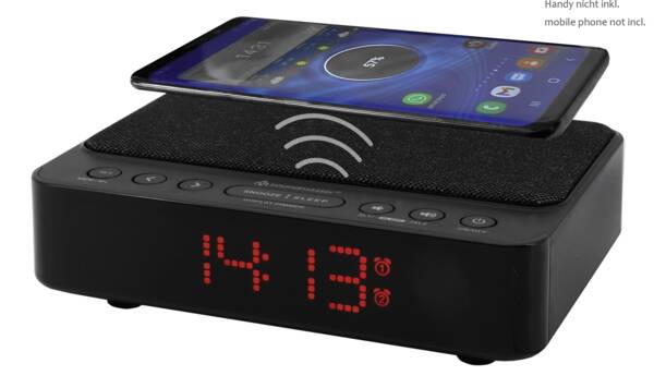 Soundmaster Uhrenradio UR124SW Schwarz