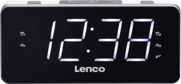 Lenco Uhrenradio CR-18 Weiss