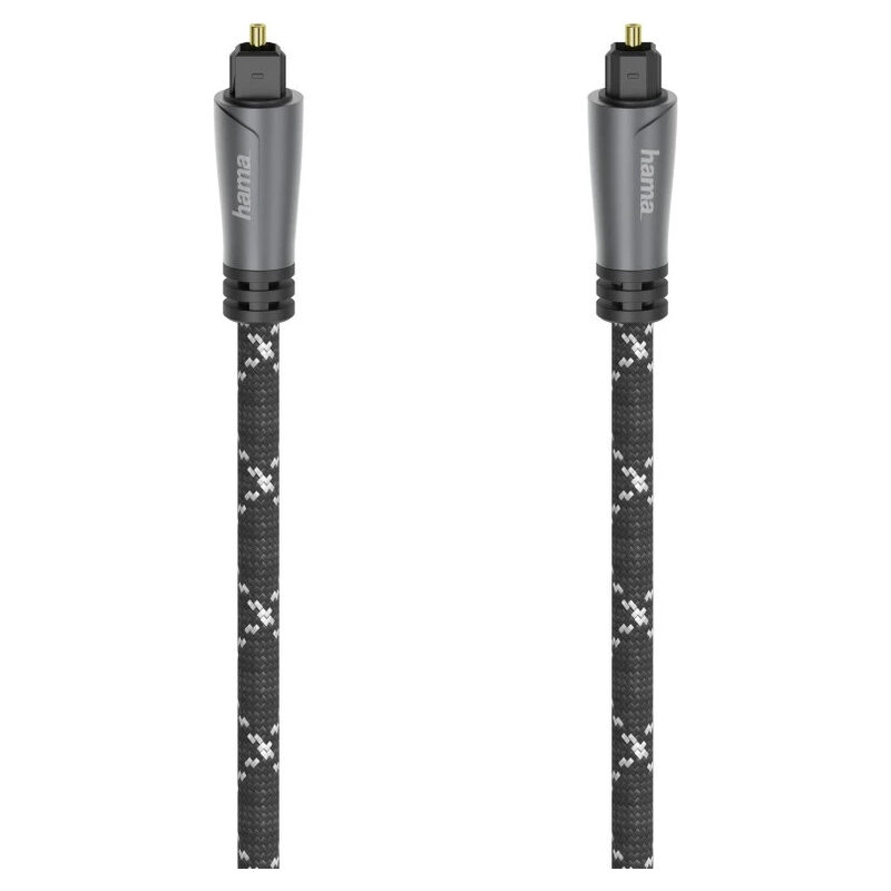 Hama Audio-Lichtleiter-Kabel ODT-Stecker(Toslink), 3m, schwarz
