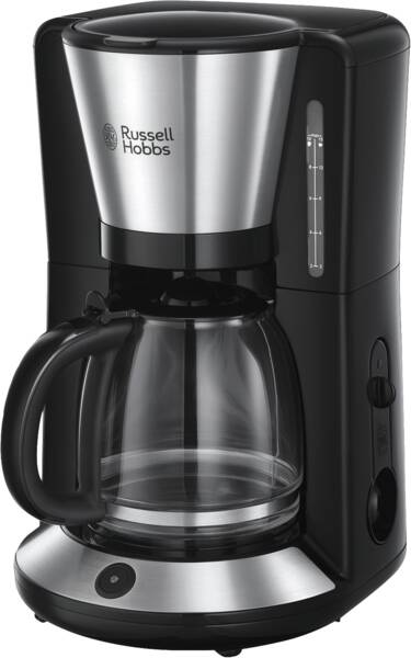 Russell Hobbs Filterkaffeemaschine Adventure Glas Edelstahl-Schwarz