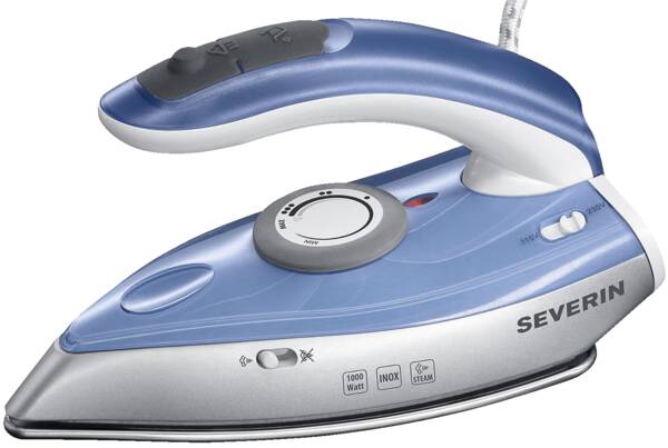 Severin Reisebügeleisen BA 3234 Silber-Blau