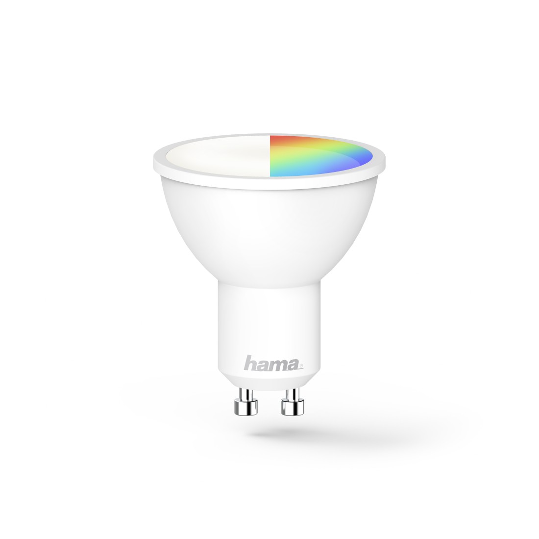 Hama WLAN-LED-Lampe, GU10, 5,5W, RGBW, dimmbar, Refl., für Sprach-/App-Steuerung