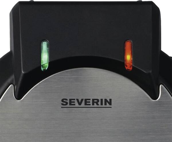Severin Waffeleisen WA 2103 Schwarz-Edelstahl