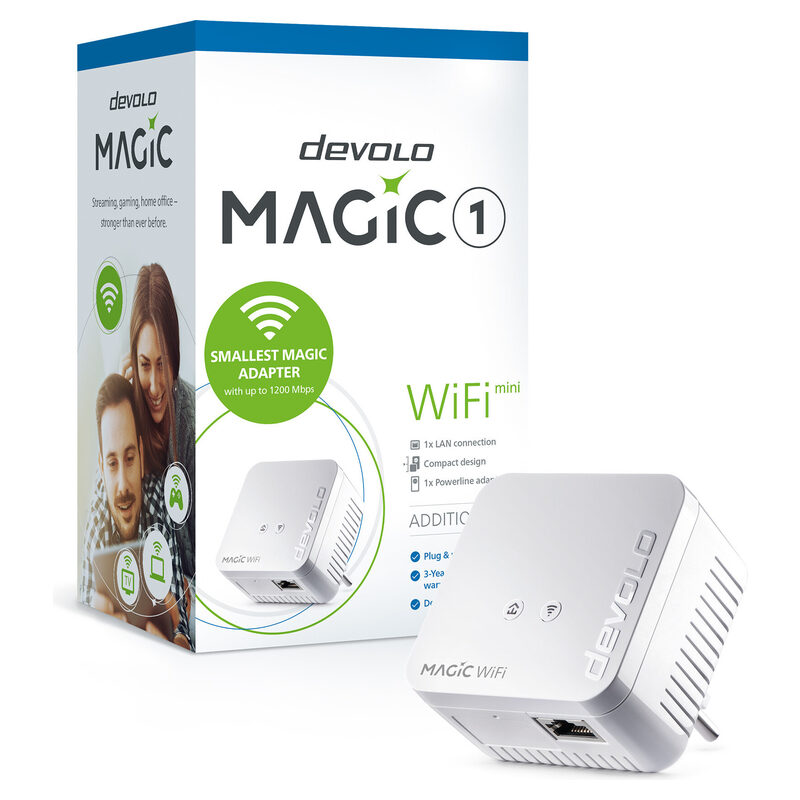 devolo Magic 1 WiFi mini Einzeladapter weiss