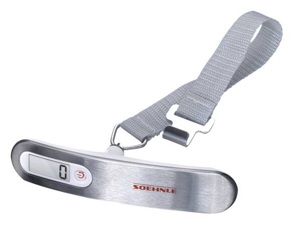 Soehnle Kofferwaage 66172 Gepäckwaage Travel Edelstahl-Silber