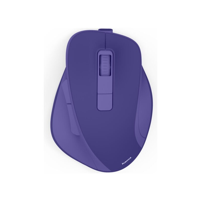 Hama Optische 6-Tasten-Funkmaus, ergonomisch, WM-500, Akkubetrieb, Blau