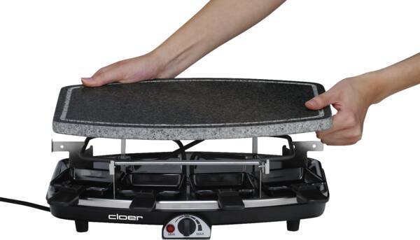 Cloer Raclette Raclette mit Naturstein 6430 Schwarz